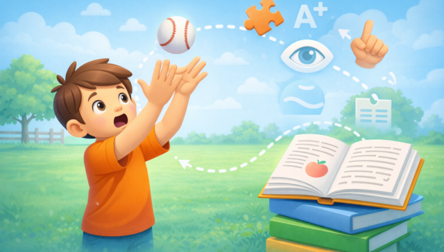 Visual Motor Integration: Why Catching a Ball Helps Your Child Read Better
