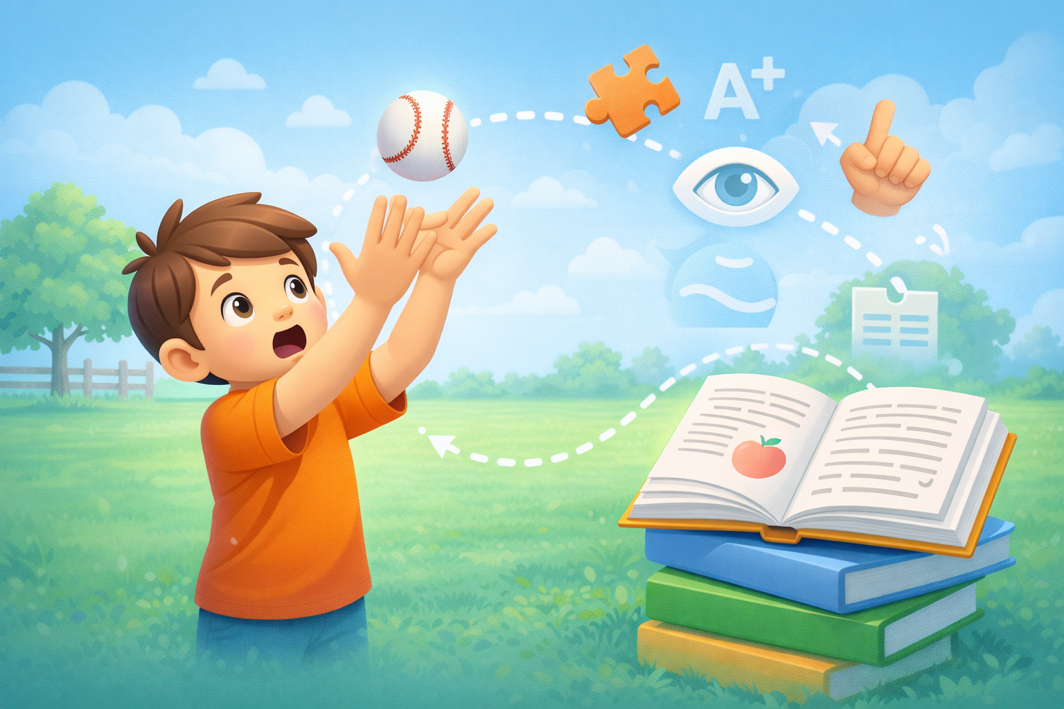 Visual Motor Integration: Why Catching a Ball Helps Your Child Read Better