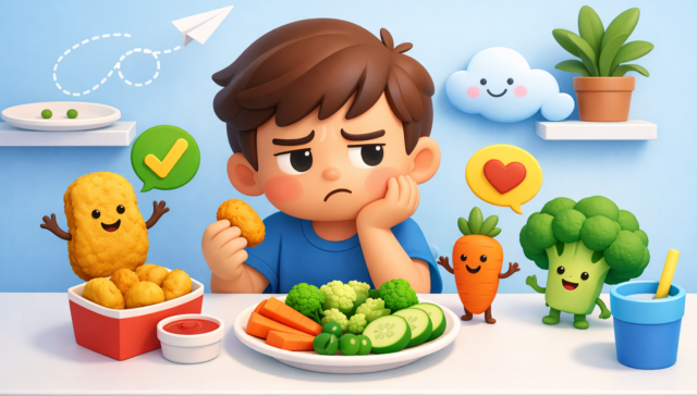 From Chicken Nuggets to Veggies: A Low-Stress Guide to Picky Eating